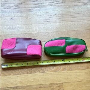 Clinique Pink and Green Cosmetic Bag Set